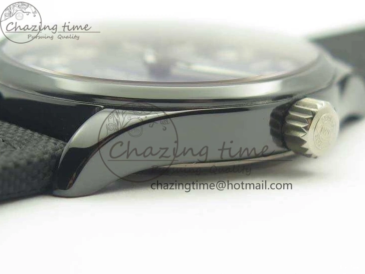 MIROTIME 0409 HighQuality Mark XVIII LAUREUS IW324703 Black Ceramic MKF Best Edition On Black Nylon Strap A 7218